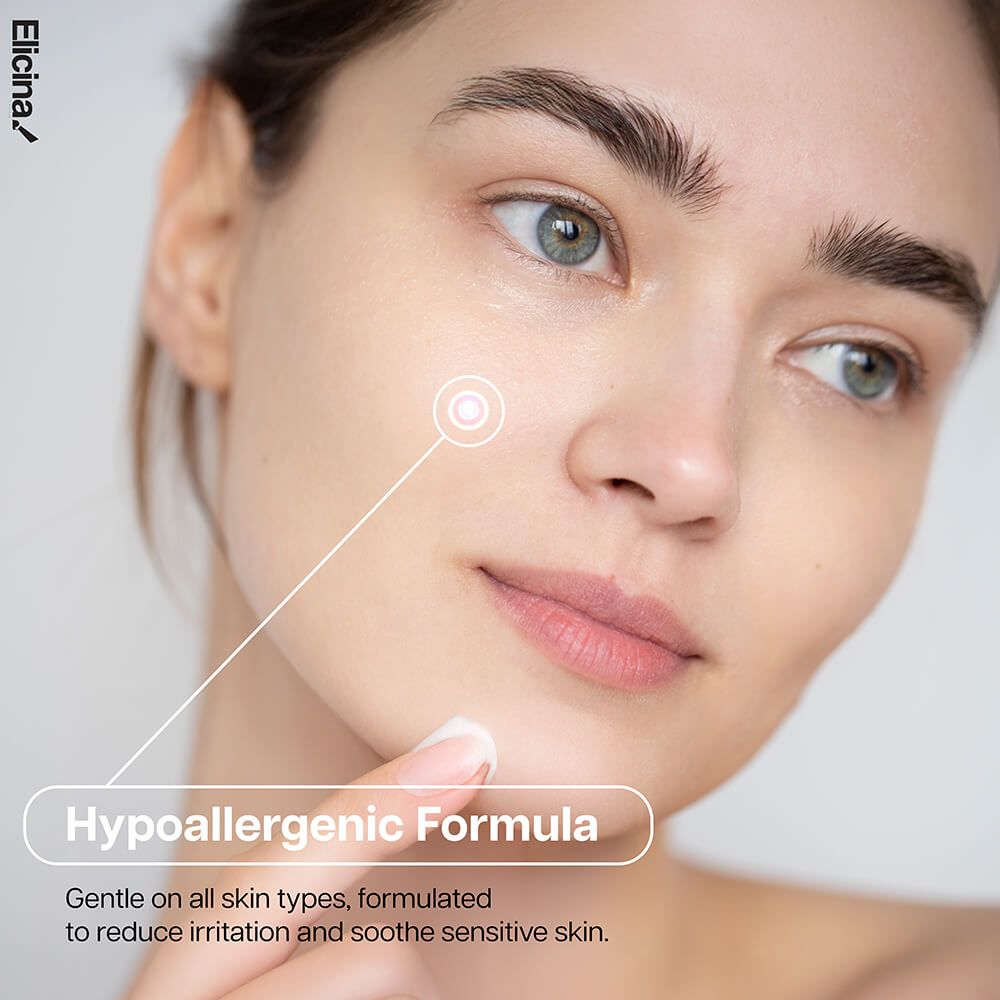 Hypoallergenic snail moisturizing cream for sensitive skin.
